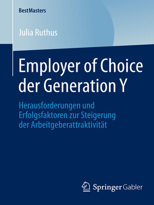 cover image of Employer of Choice der Generation Y